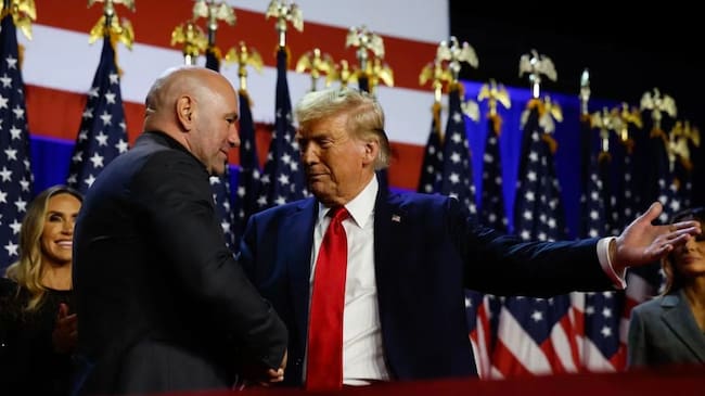 Dana White y Donald Trump