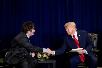 Javier Milei y Donald Trump