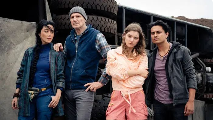 El elenco principal de "Ice Road: Venganza"