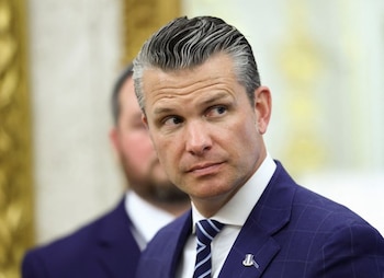 El secretario de Guerra estadounidense,