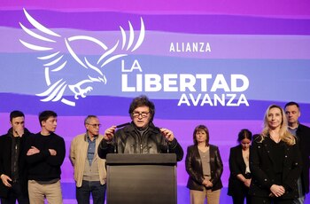 Javier Milei dio un discurso