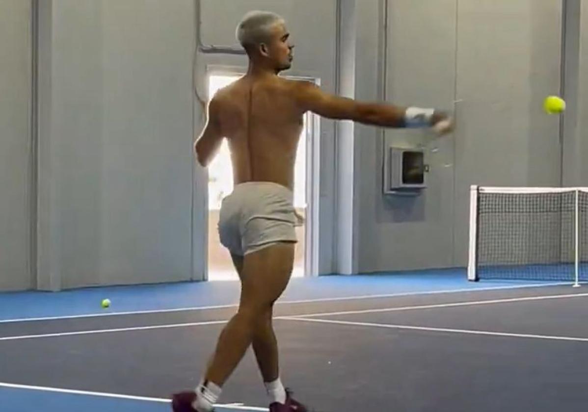 Carlos Alcaraz se prepara en Murcia para el tramo final de temporada