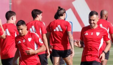El Sevilla trabaja con varias ausencias en defensa y Jordán integrado ya en el grupo