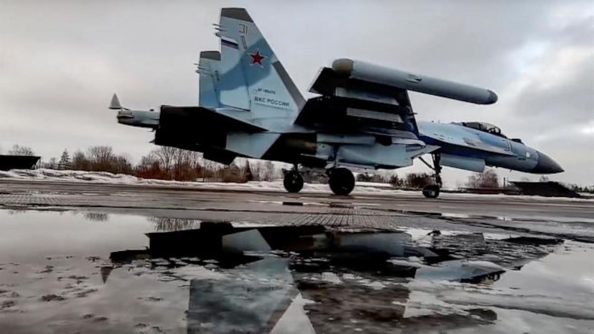 Imagen de un caza ruso.