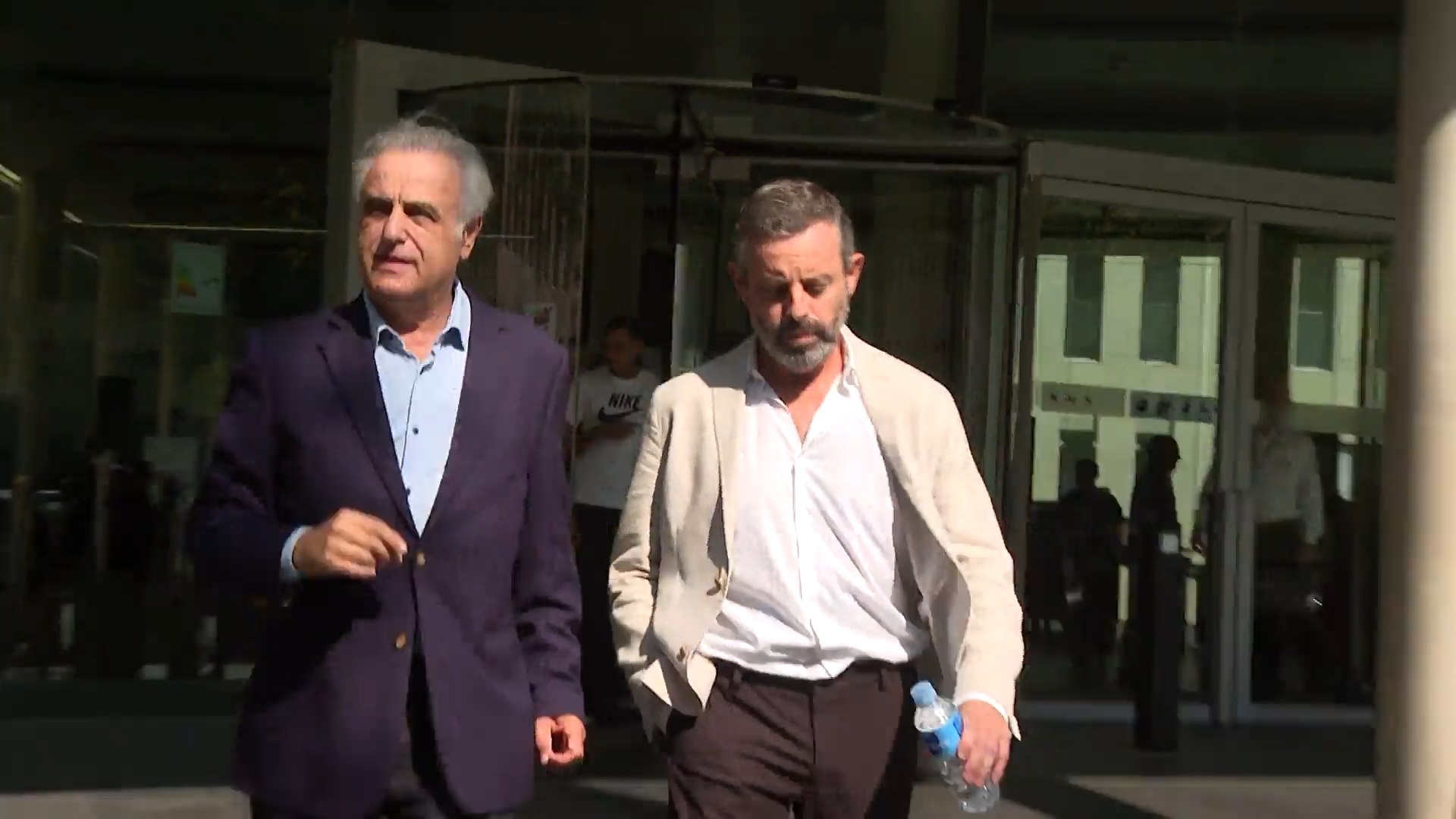 Salida de Rosell de los juzgados tras declarar por el caso Negreira