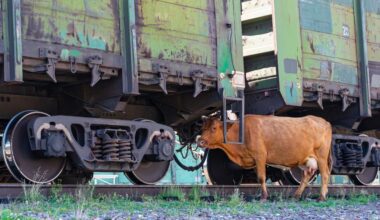 La muerte de una vaca, que da a luz al ser arrollada por un tren, deriva en la aparición de un cadáver en Gijón