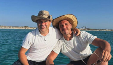 José Elías y Eric Ponce durante sus vacaciones en Formentera
