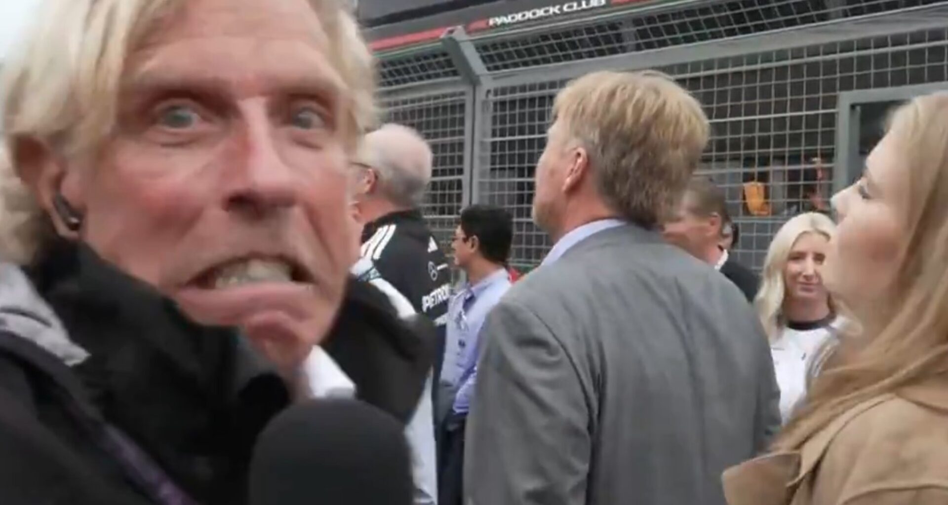 El descuido de un periodista argentino con la reina Máxima y el rey Guillermo en la previa del GP de Países Bajos de la Fórmula 1