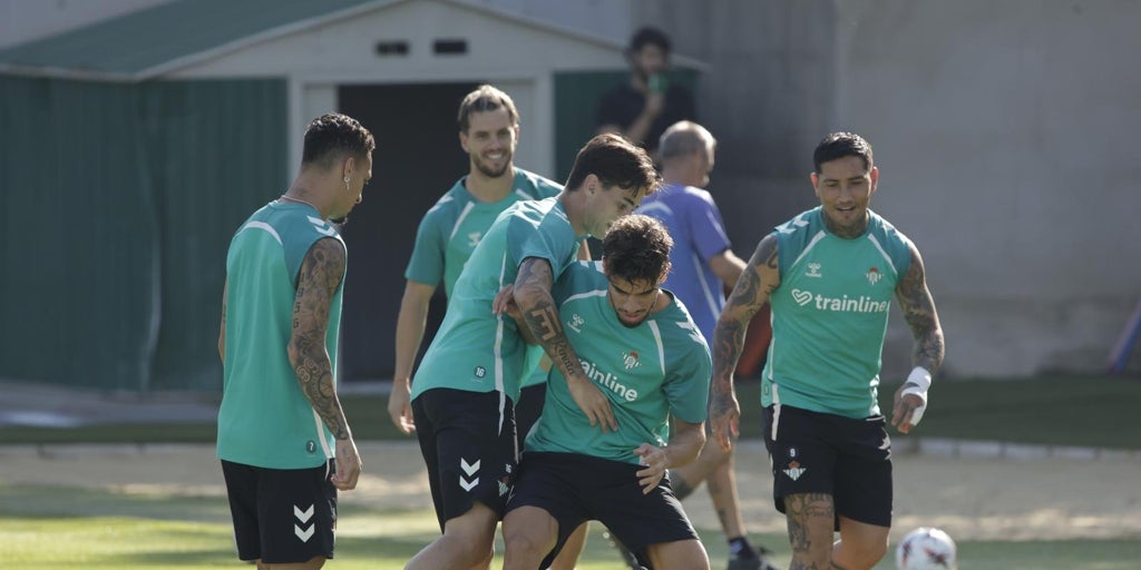 Ricardo, con trabajo específico en el gimnasio, ausencia en la sesión del Betis preparando el viaje a Bulgaria