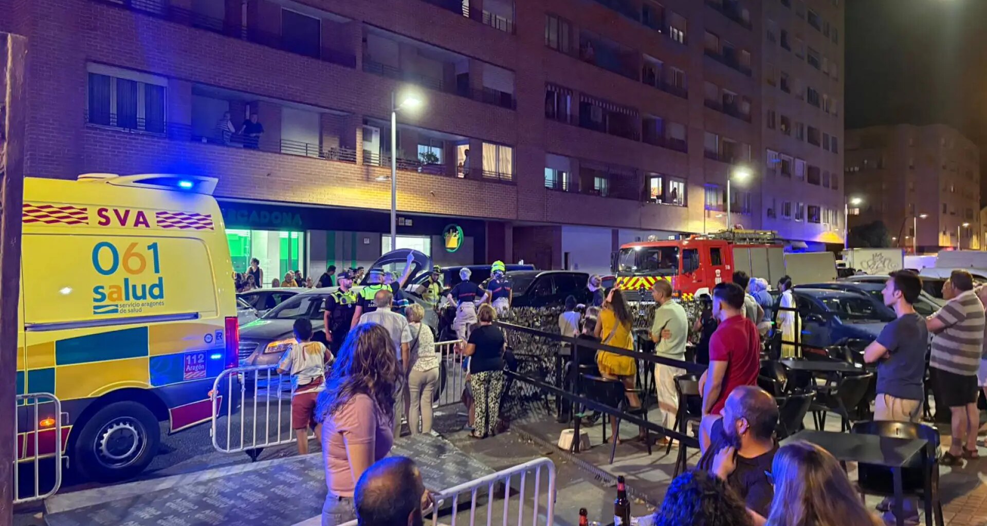 Atropello múltiple en Zaragoza con varios heridos trasladados al hospital