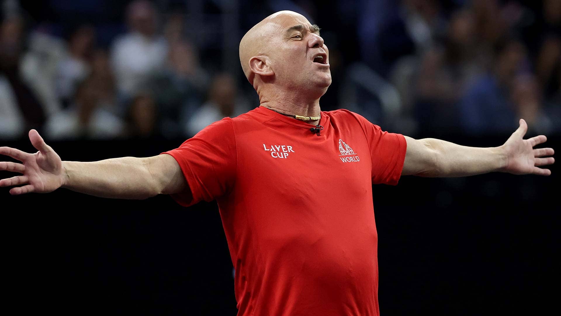 Andre Agassi capitaneó al Team World en la Laver Cup por primera vez. 