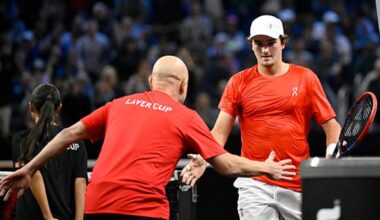 Agassi, reacciones a Fonseca en Laver Cup 2025. Foto: gettyimages