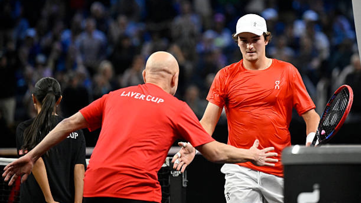 Agassi, reacciones a Fonseca en Laver Cup 2025. Foto: gettyimages