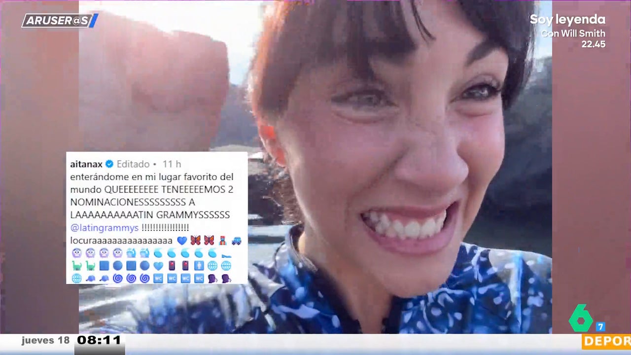Aitana celebra con Plex en Islandia su doble nominación a los Grammy Latinos