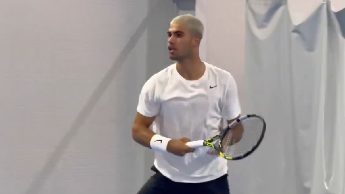 Carlos Alcaraz, entrenamientos para Laver Cup 2025. Foto: Germán Abril