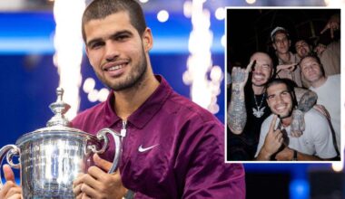 La juerga de Carlos Alcaraz con J Balvin tras ganar en Nueva York: "Necesito desconectar"