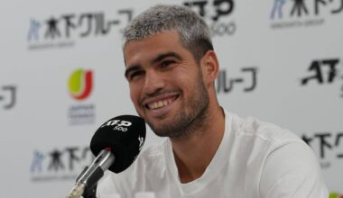 Carlos Alcaraz debutará esta semana en el ATP 500 en Tokio.