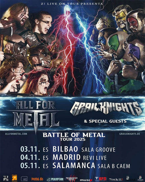 ALL FOR METAL Y GRAILKNIGHTS