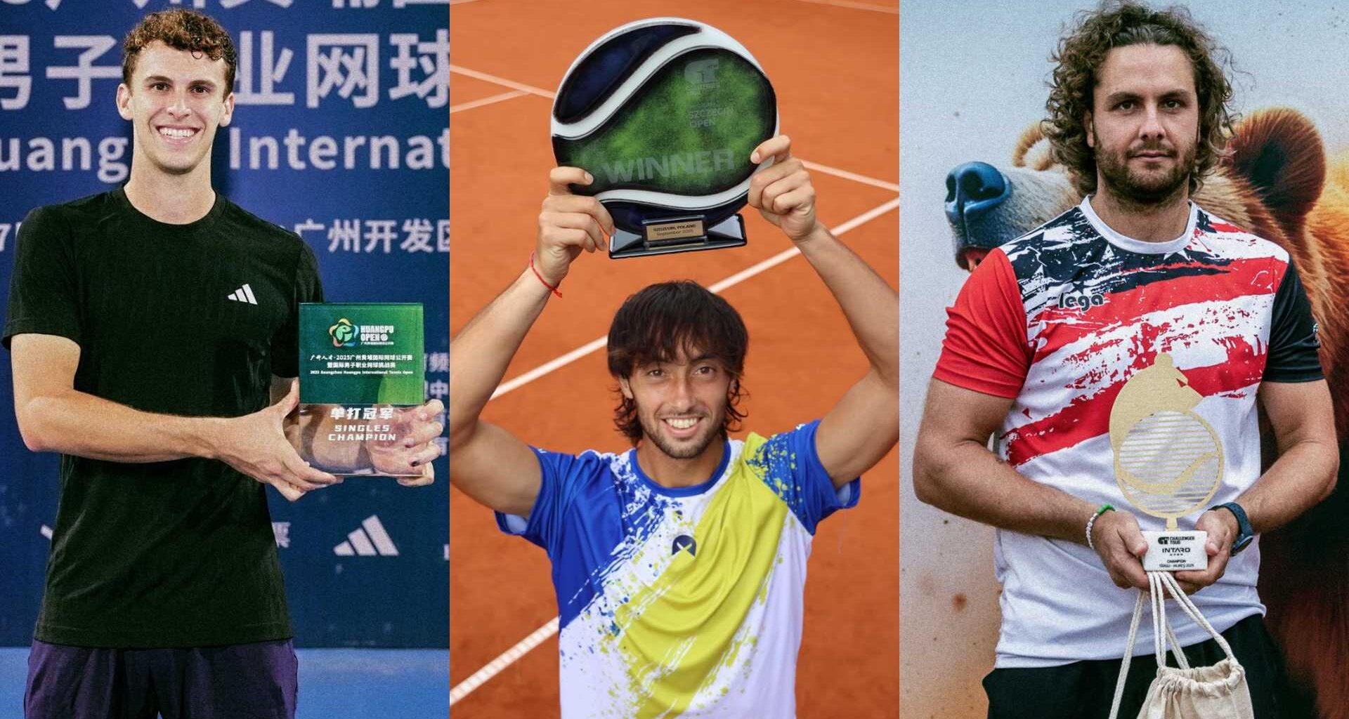 Juan Manuel Cerúndolo, Thiago Tirante y Marco Trungelliti se coronaron el domingo