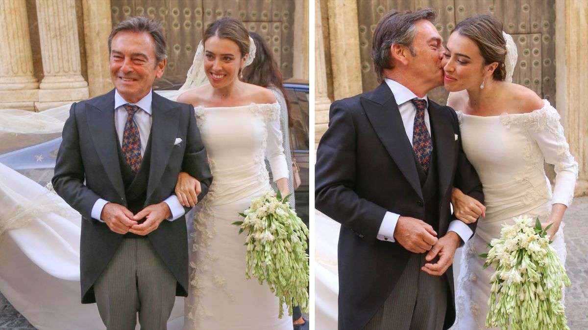 Luis Bolaños en la boda de su hija Julia en Carmona