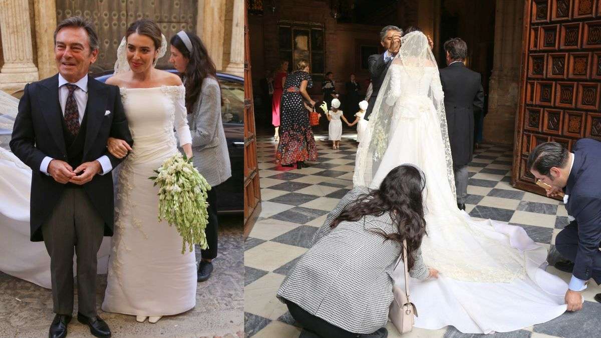 Los detalles del vestido de novia de Julia Bolaños