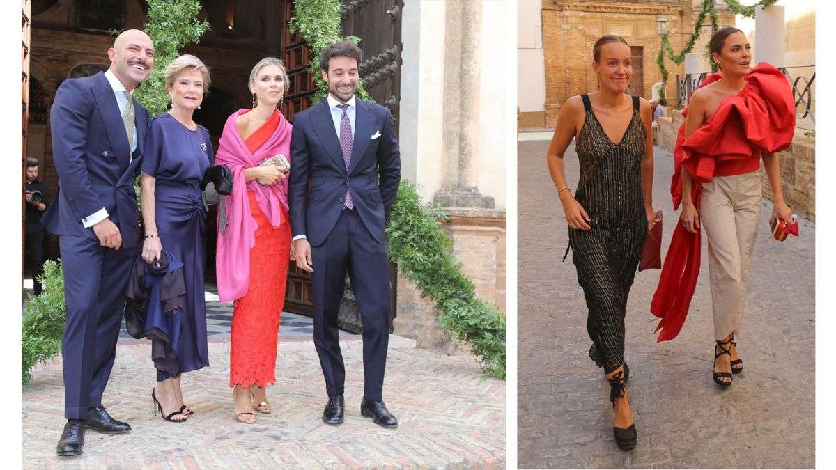 Manuela Villena y otros invitados en la boda de Julia Bolaños