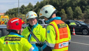 Un accidente múltiple en la A-2, a la altura de Torrejón de Ardoz, provoca grandes atascos