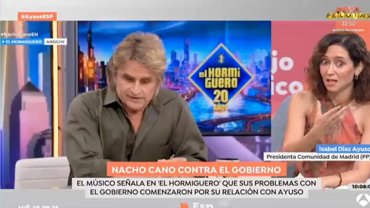 Ayuso se pronuncia sobre las palabras de Nacho Cano en 'El Hormiguero' y echa más leña al fuego