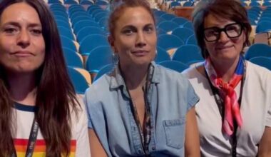El primer encuentro de Itziar Ituño con Silvia Abril y Toni Acosta para presentar el Zinemaldia: &quot;Ojo, que nos cancelan&quot;