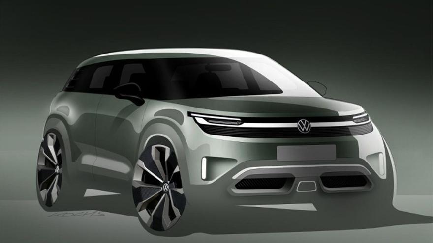 VW difunde un boceto del eléctrico ID. Cross que fabricará la factoría de Landaben en Navarra