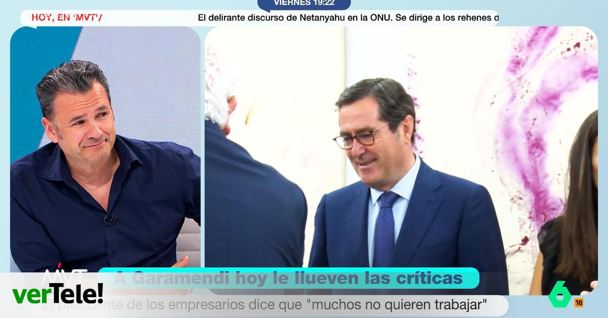 El mensaje de Iñaki López a Garamendi por su polémica comparación entre los trabajadores y Carlos Alcaraz