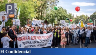 Miles de abogados y procuradores reclaman en Madrid un trato favorable para incorporarse al régimen de autónomos