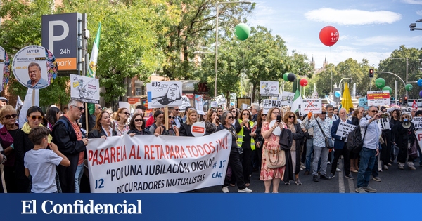 Miles de abogados y procuradores reclaman en Madrid un trato favorable para incorporarse al régimen de autónomos