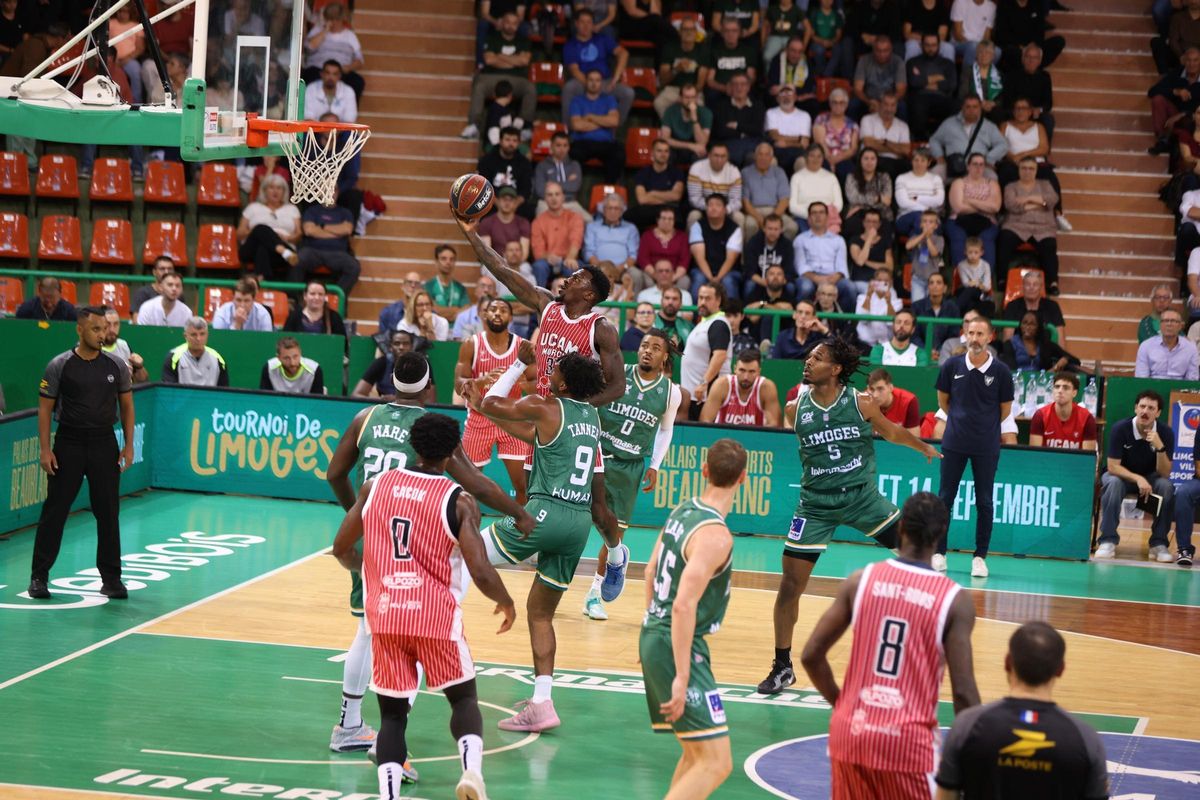 Dylan Ennis, del UCAM Murcia, en el partido ante el Limoges.