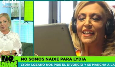 'No somos nadie', el nuevo 'Sálvame', arranca con el melón de la vuelta de Lydia Lozano a Telecinco: "Se divorcia para siempre"