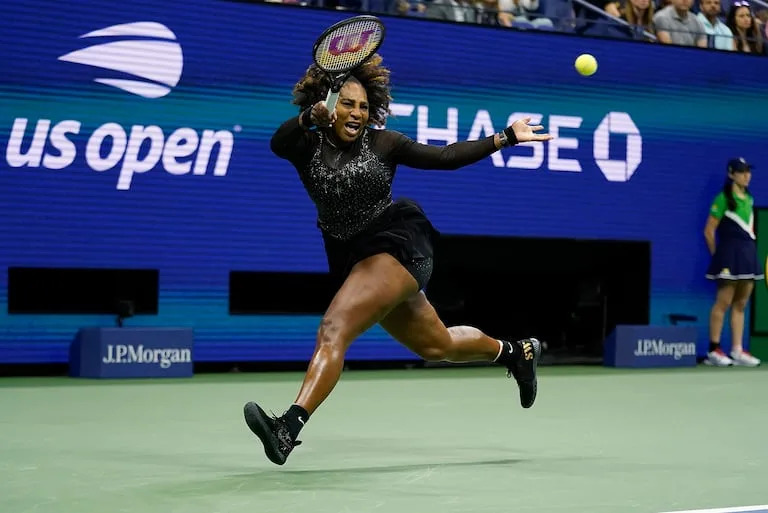 Serena Williams durante su último partido: en el US Open 2022