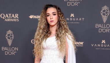 Rute Cardoso, viuda del futbolista Diogo Jota, reaparece en la gala del Balón de Oro tras la muerte del futbolista