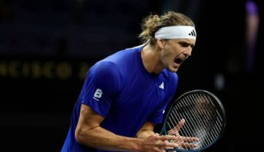 Alexander Zverev en la Laver Cup 2025. Foto: Getty