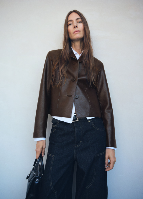 chaqueta marrón chaqueta marrón