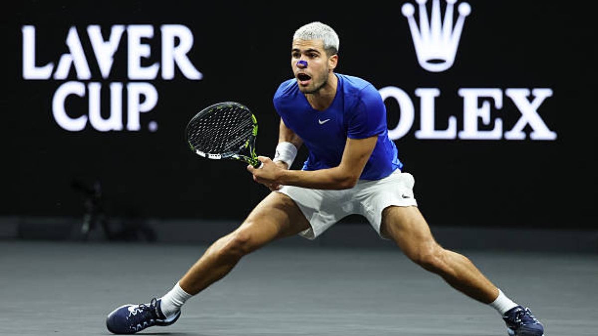 Carlos Alcaraz, cuadro en Tokio. Foto: gettyimages