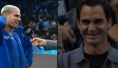 El carismático momento entre Alcaraz y Federer en la Laver Cup: "Todo lo que hace, lo hace..." - LaSexta