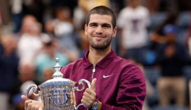 Alcaraz cumple su promesa y cambia otra vez de 'look' tras ganar el US Open: 'Estamos locos'