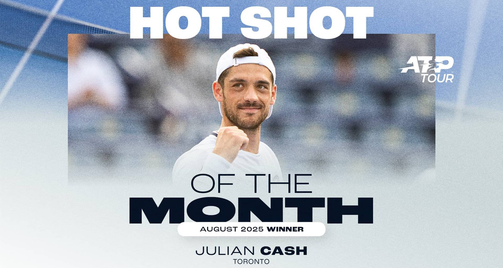 Julian Cash ganó el Hot Shot del mes de agosto con un gran punto en Toronto.