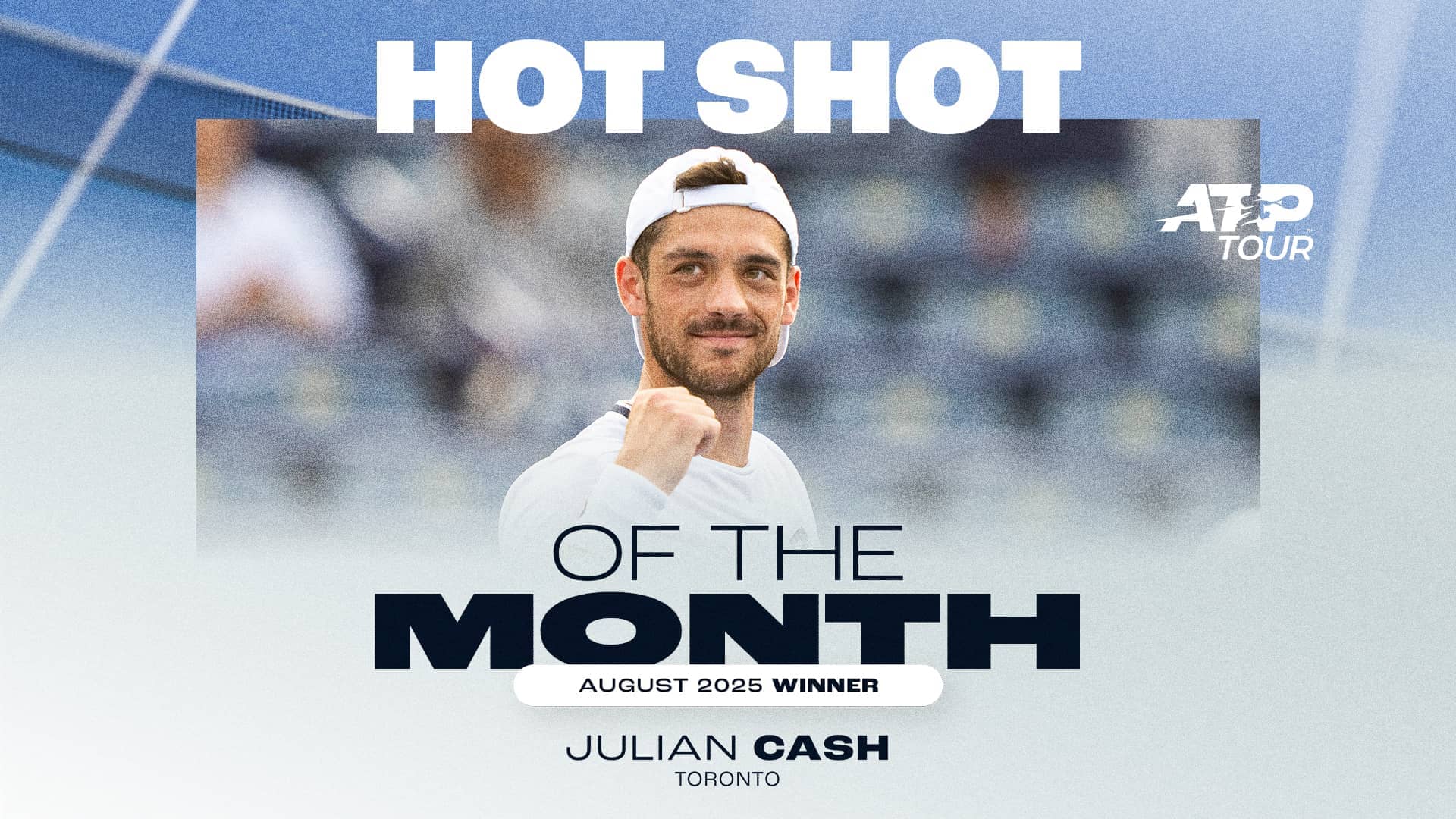 Julian Cash ganó el Hot Shot del mes de agosto con un gran punto en Toronto.