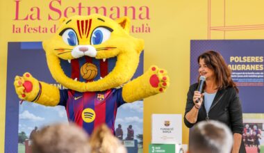CAT acompaña a la Fundación Barça a visitar la Semana del Libro en Catalán