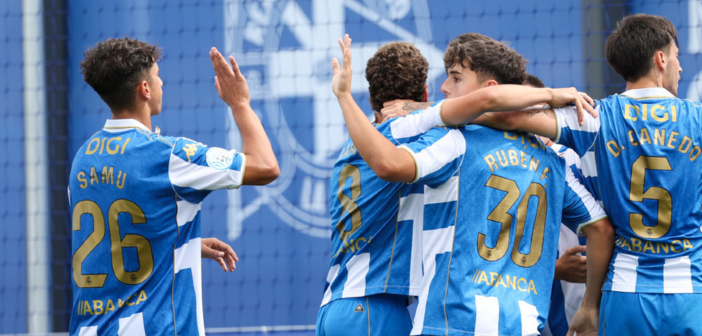 Rubén Fernández encuentra, en el último minuto, el premio para que el Fabril siga líder y con pleno