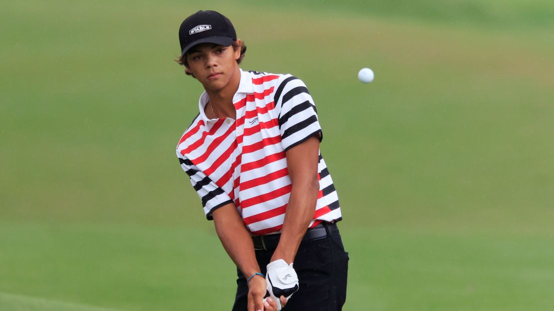 Charlie Woods hizo su segundo hoyo en uno en los últimos nueve meses en el Campeonato de Jugadores Junior.