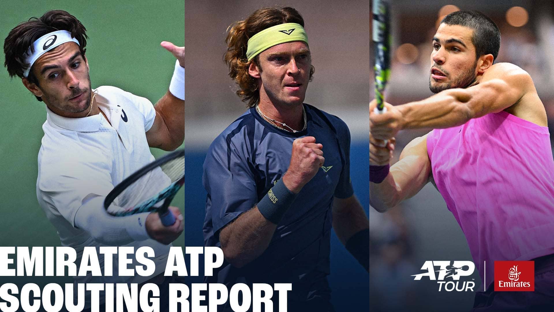 Lorenzo Musetti y Andrey Rublev entran en acción en los torneos ATP 250 de esta semana, mientras que Carlos Alcaraz participa en la Laver Cup. 