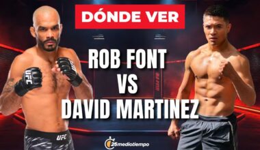 dónde y a qué hora ver EN VIVO Noche UFC