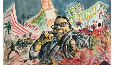 Con Mario Puzo en Las Vegas